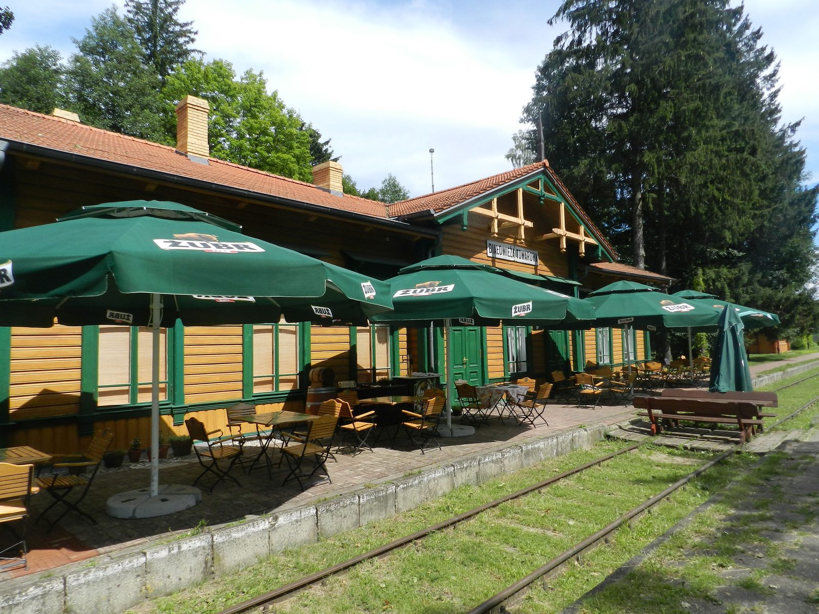 Stara Białowieża i drewniana zabudowa