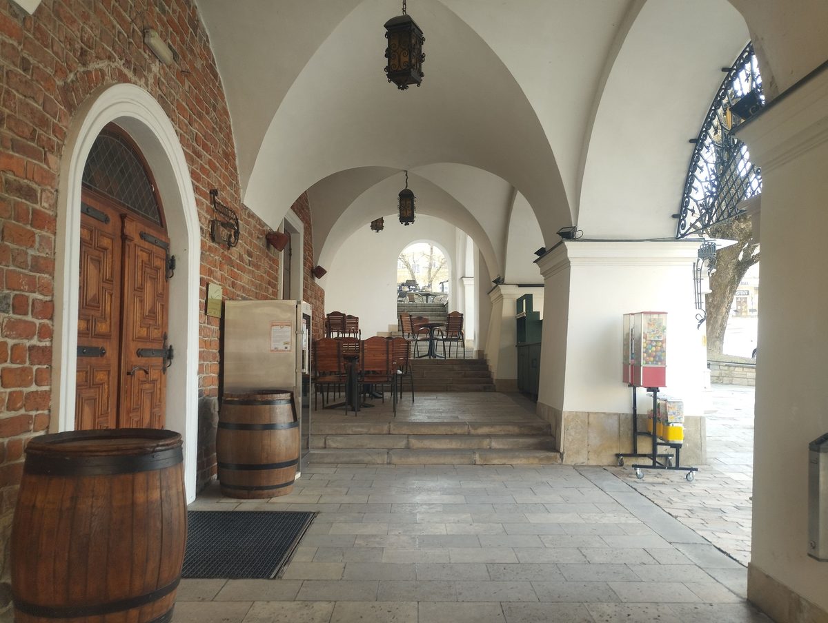 Podcienia w sandomierskim Rynku